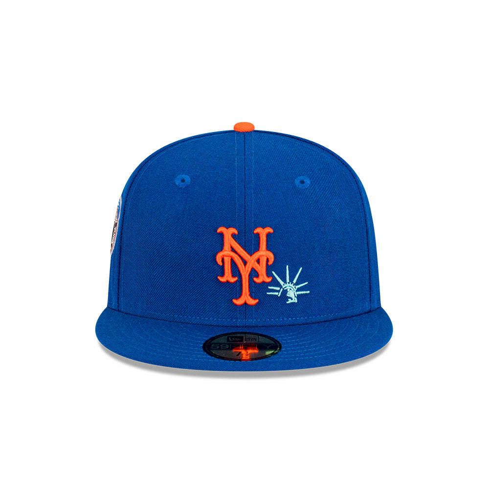 NEC-O49 (New era 5950 subway statue new york mets fitted hat) 42393970 NEW ERA