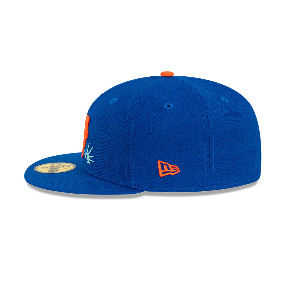 NEC-O49 (New era 5950 subway statue new york mets fitted hat) 42393970 NEW ERA