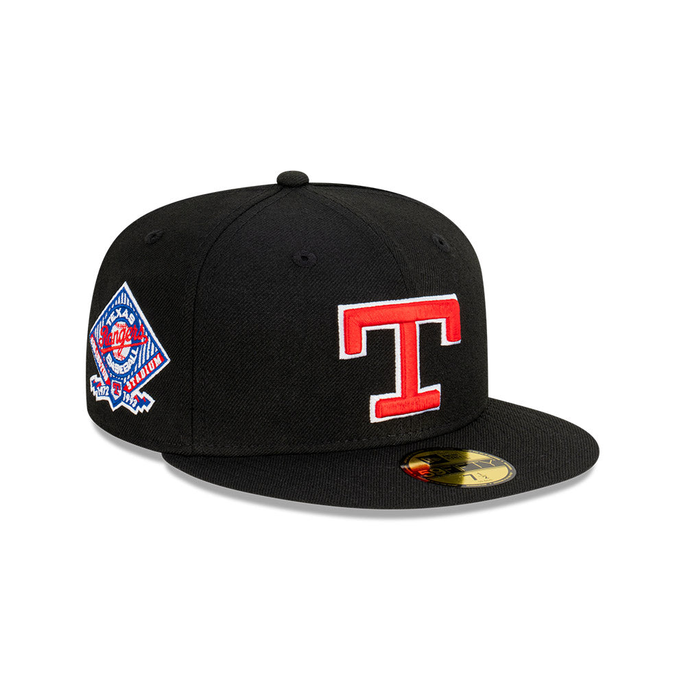 NEC-W50 (New era 5950 stadium texas rangers fitted hat black) 52393970 NEW ERA