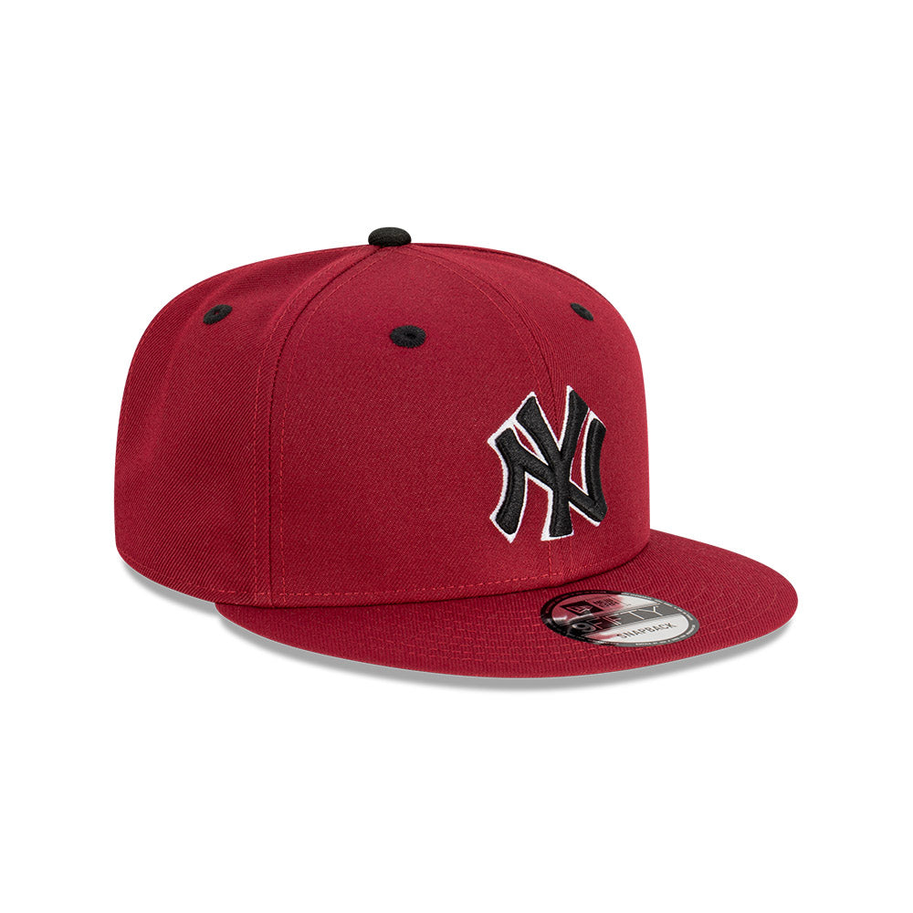 NEC-V49 (New era 950 dark cherry new york yankees snapback cardinal/black osfm) 42392850 NEW ERA