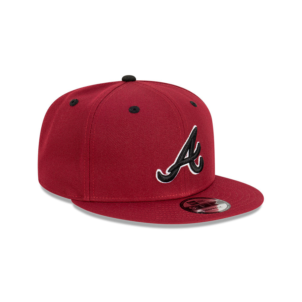 NEC-A50 (New era 950 dark cherry atlanta braves snapback cardinal/black osfm) 42392850 NEW ERA