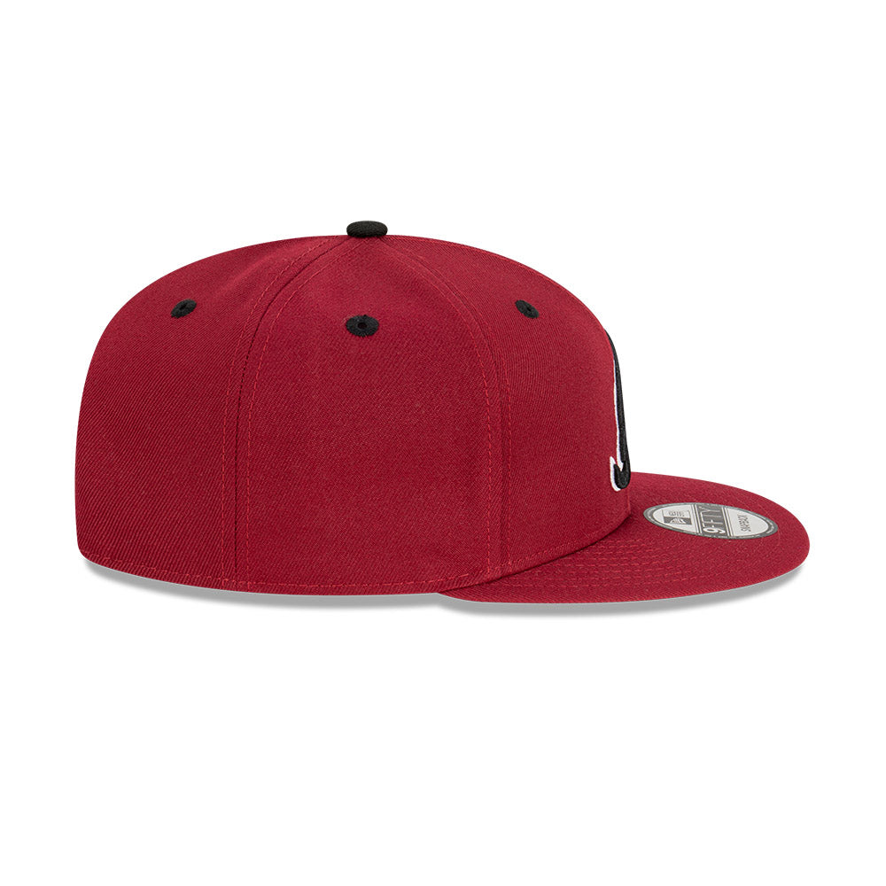 NEC-A50 (New era 950 dark cherry atlanta braves snapback cardinal/black osfm) 42392850 NEW ERA