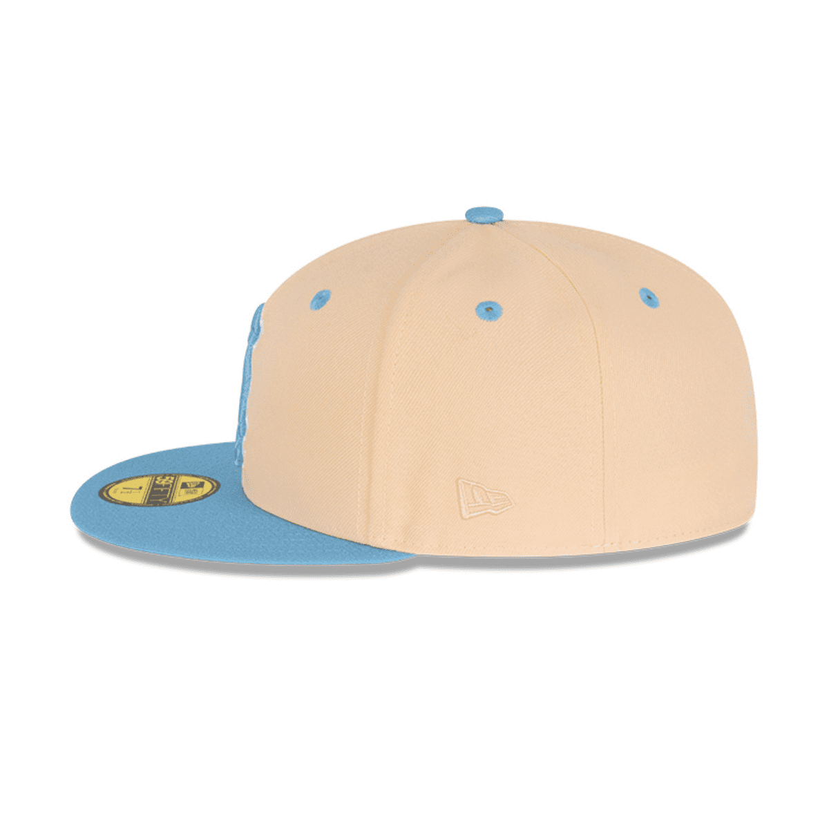 NEC-X52 (New era 5950 ice latte chicago white sox fitted hat mango mocha/sky blue) 72393750