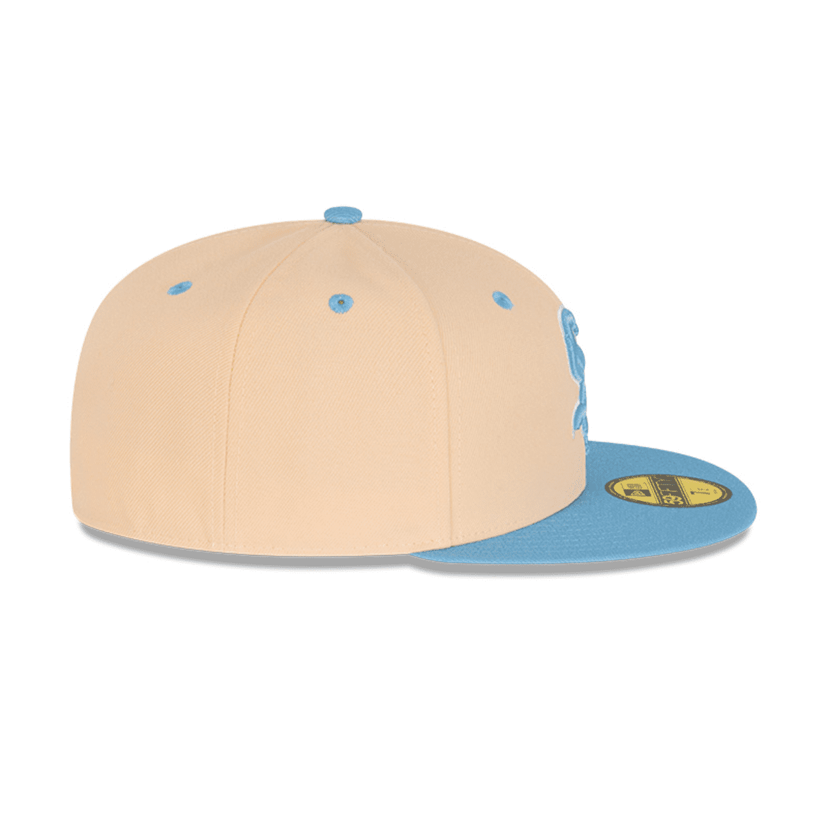 NEC-X52 (New era 5950 ice latte chicago white sox fitted hat mango mocha/sky blue) 72393750