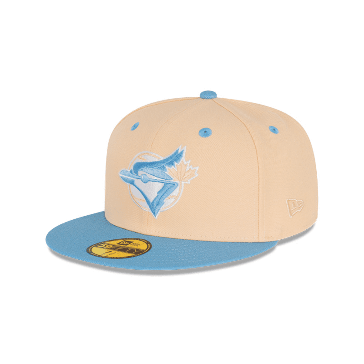 NEC-A53 (New era 5950 ice latte toronto blue jays fitted hat mango mocha/sky blue) 72393750