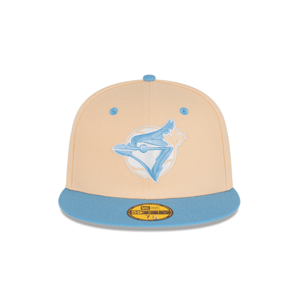 NEC-A53 (New era 5950 ice latte toronto blue jays fitted hat mango mocha/sky blue) 72393750