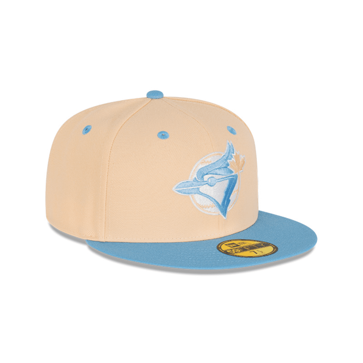 NEC-A53 (New era 5950 ice latte toronto blue jays fitted hat mango mocha/sky blue) 72393750