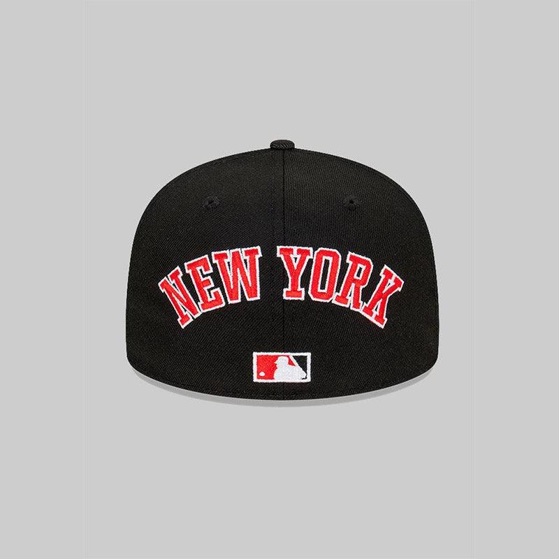 NEC-D55 (New era 5950 new vintage new york city arch black/red fitted cap) 112393970