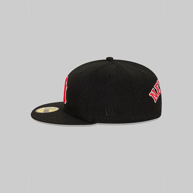 NEC-D55 (New era 5950 new vintage new york city arch black/red fitted cap) 112393970