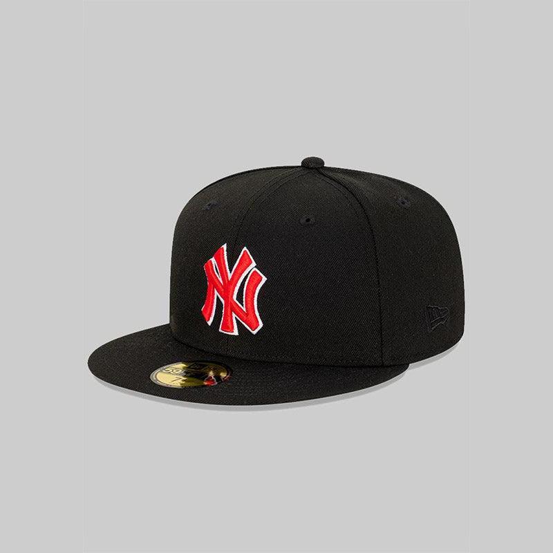 NEC-D55 (New era 5950 new vintage new york city arch black/red fitted cap) 112393970