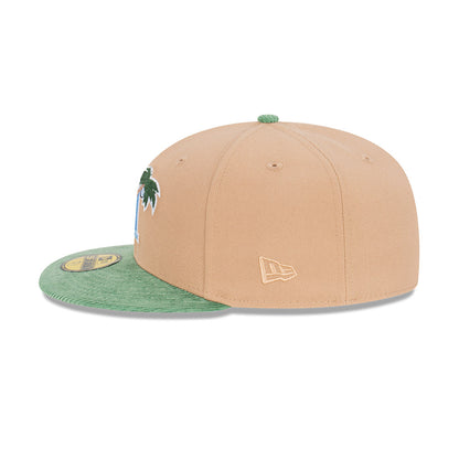 NEC-J54 (New era 5950 oasis cord fort myers miracle camel/cilantro green fitted cap) 92393970