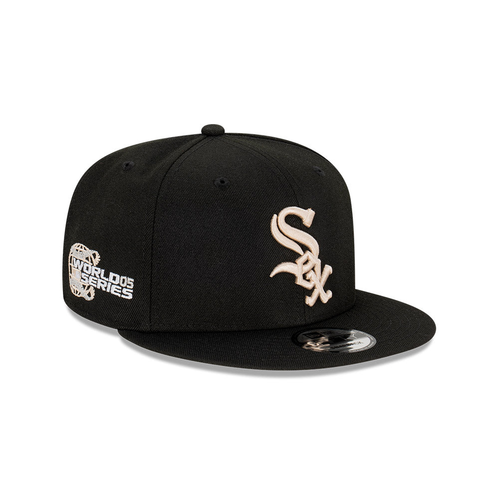 NEC-L55 (New era 950 black stone world series chicago white sox snapback osfm) 112393070