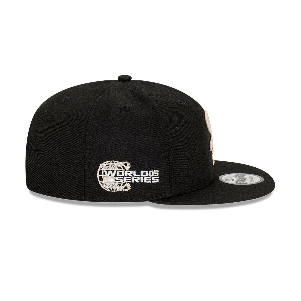 NEC-L55 (New era 950 black stone world series chicago white sox snapback osfm) 112393070