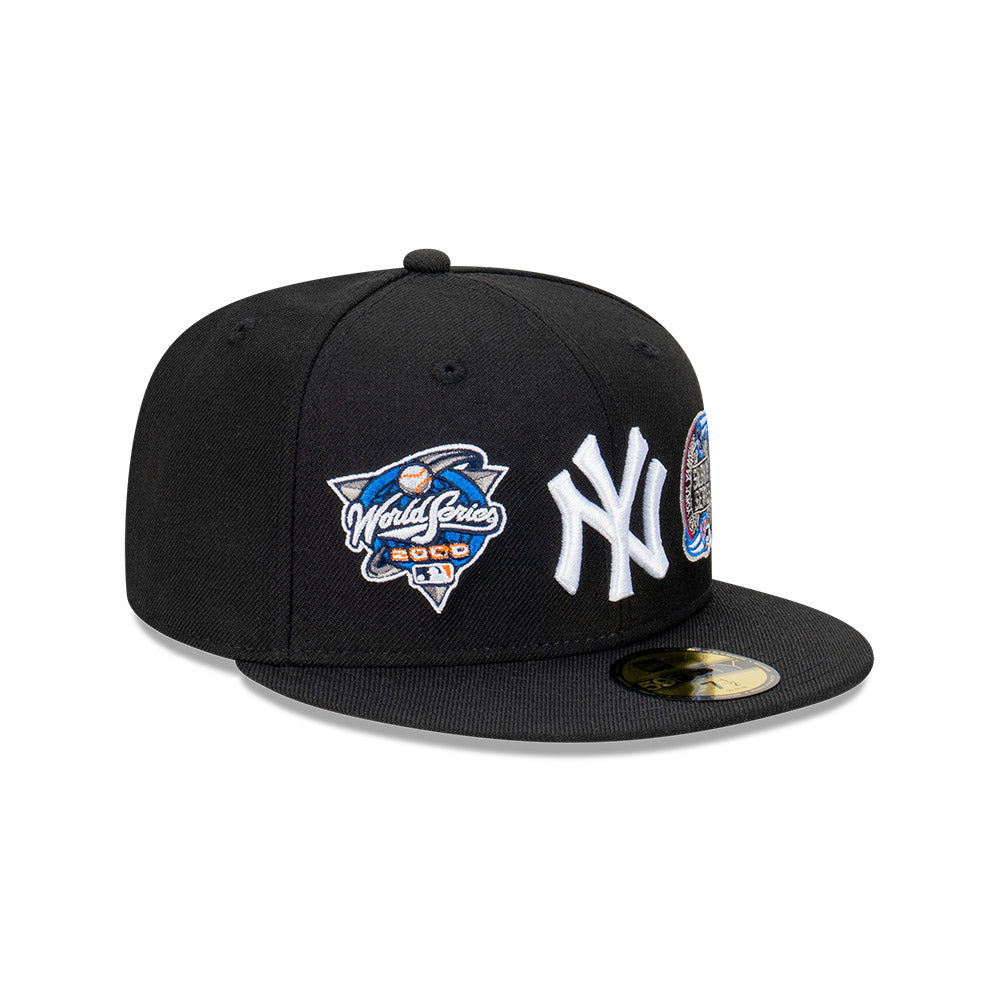 NEC-K56 (New era 5950 subway series new york yankees fitted cap black/chrome/white) 52494190