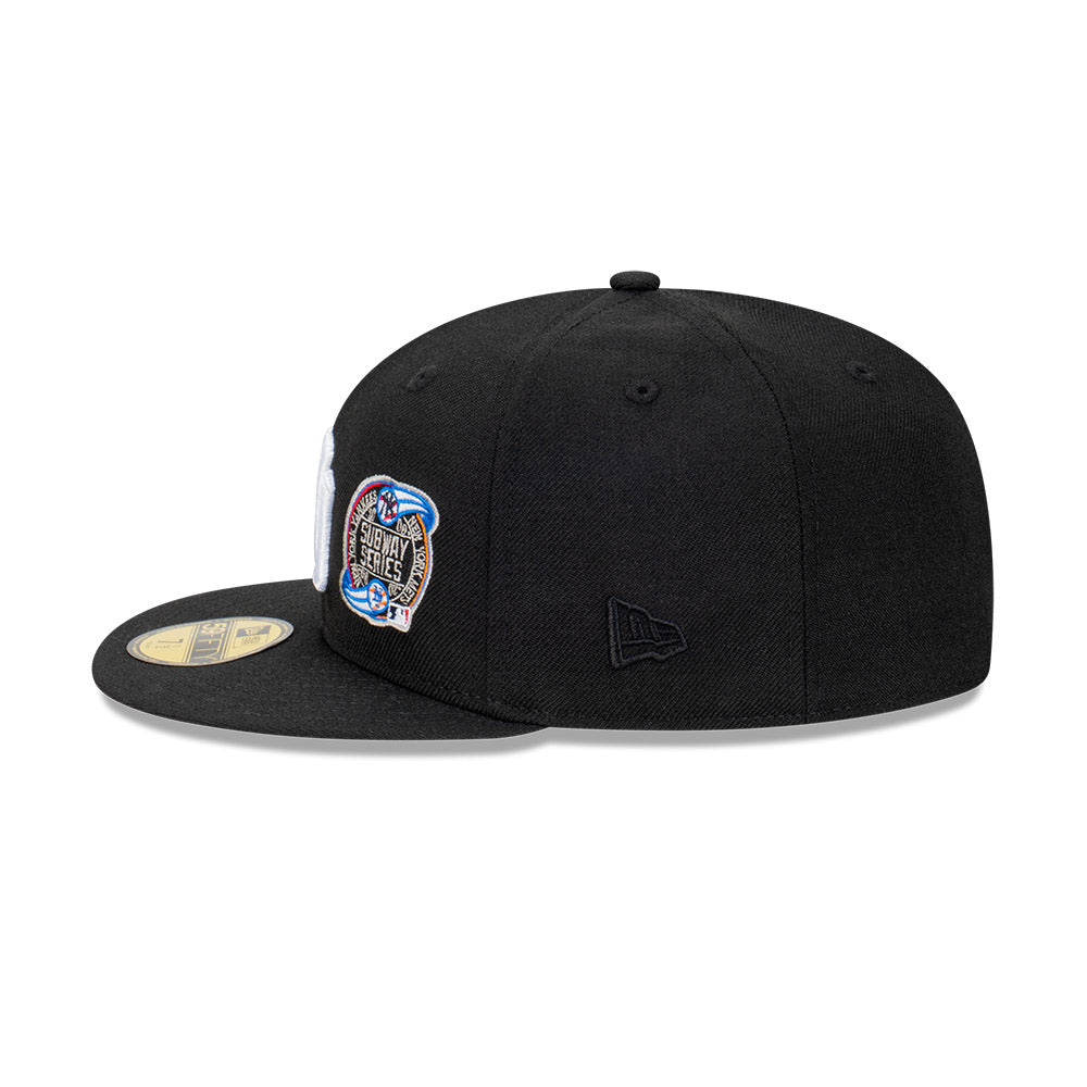 NEC-K56 (New era 5950 subway series new york yankees fitted cap black/chrome/white) 52494190