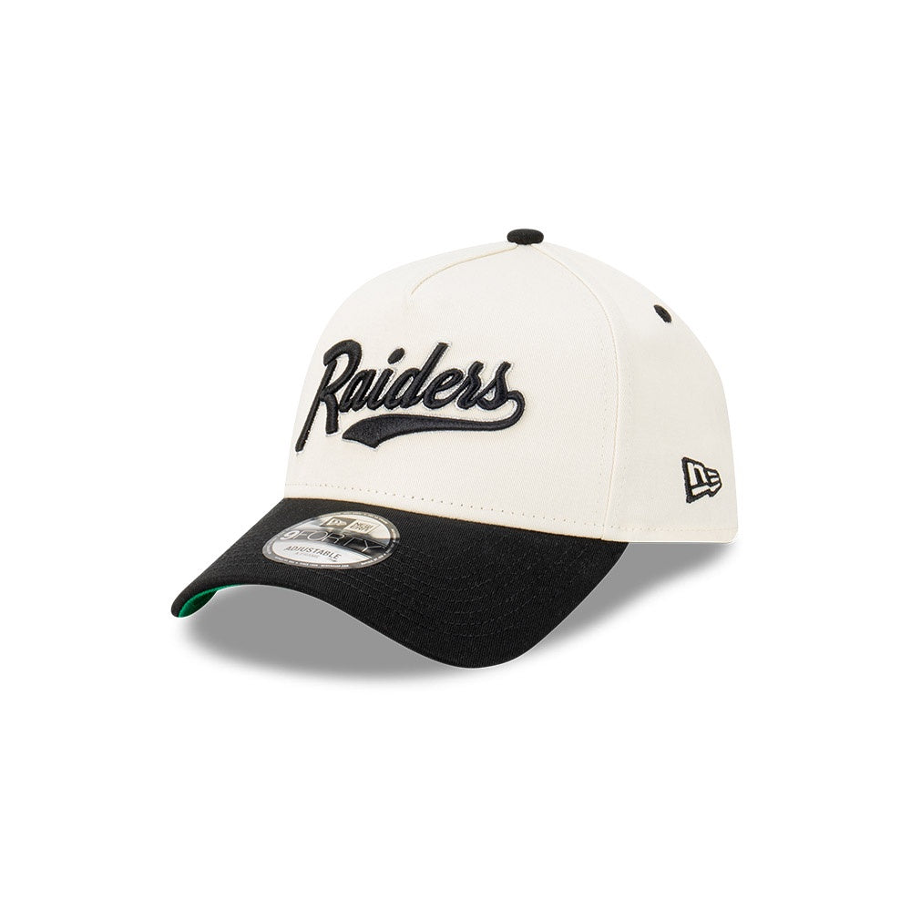 NEC-L56 (New era 940 A frame script las vegas raiders snapback chrome/white/black osfm) 52492670