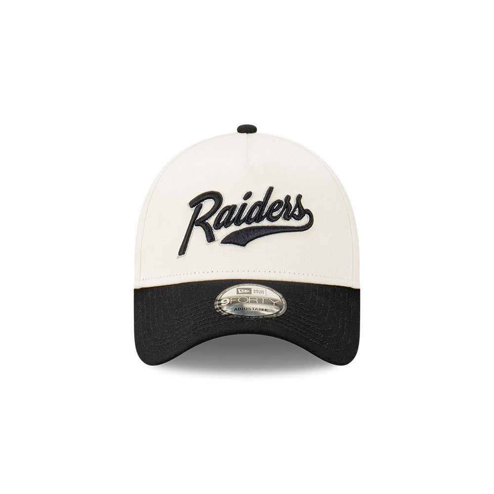 NEC-L56 (New era 940 A frame script las vegas raiders snapback chrome/white/black osfm) 52492670