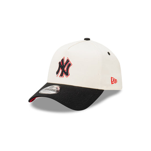 NEC-D57 (New era 940 A frame ivory blaze new york yankees snapback chrome white/scarlet red osfm) 52492450