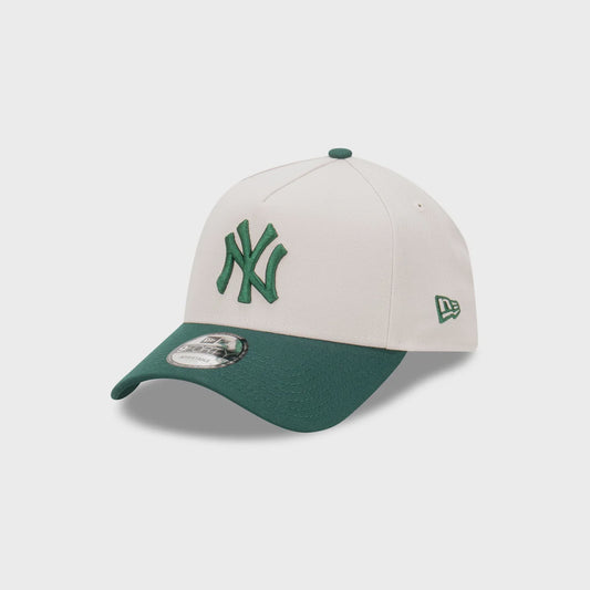 NEC-D58 (New era 940 A frame repreve 2 tone new york yankees snapback stone/dark green osfm) 82492670