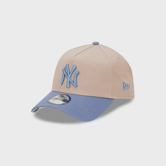 NEC-Y57 (New era 940 A frame seasonal tonal new york yankees snapback ash brown/slate blue osfm) 82492450