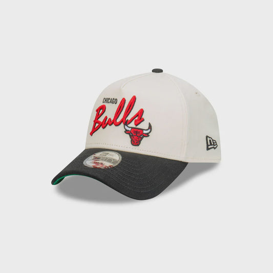 NEC-E60 (New era 940 A frame chrome script chicago bulls official team colours/chrome white snapback osfm) 112492450