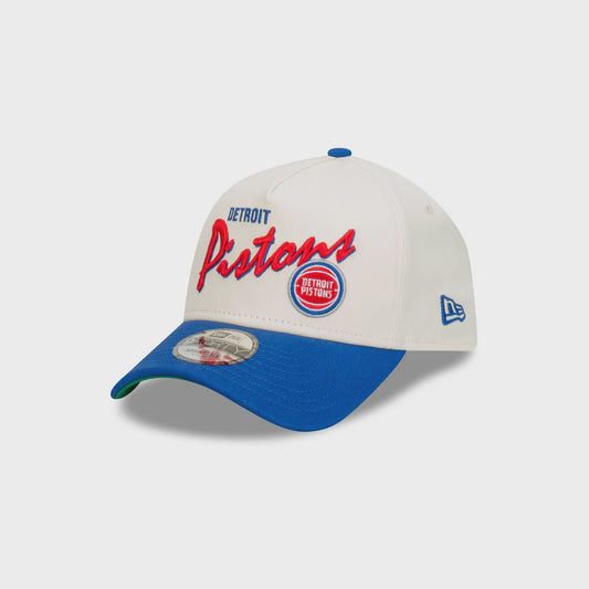 NEC-F60 (New era 940 A frame chrome script detroit pistons official team colours/chrome white snapback osfm) 112492450