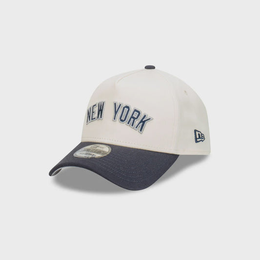 NEC-W58 (New era 940 A frame wordmark baseball new york yankees snapback in official team colours osfm) 102492450