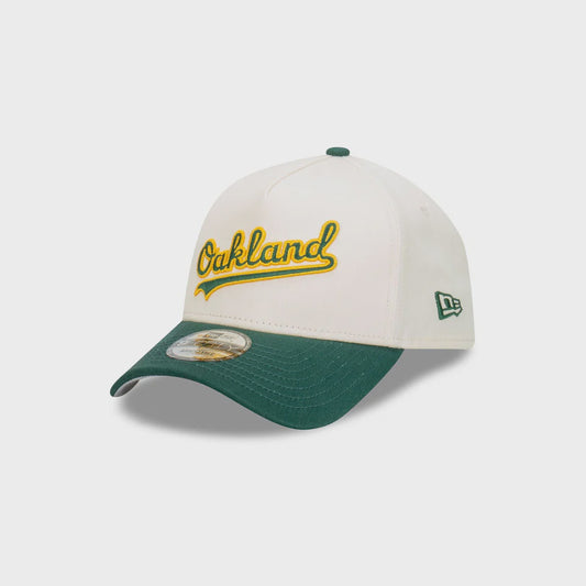 NEC-Y58 (New era 940 A frame wordmark baseball oakland athletics snapback in official team colours osfm) 102492450