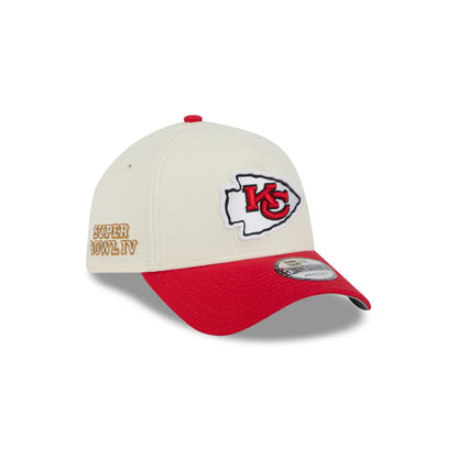 NEC-L64 (New era 940 A frame superbowl 2tone kansas city chiefs  snapback chrome white/official team colours/grey UV osfm) 52592670