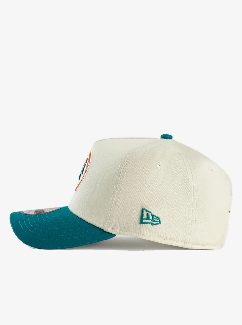 NEC-O64 (New era 940 A frame superbowl 2tone miami dolphins snapback chrome white/official team colours/grey UV osfm) 52592670
