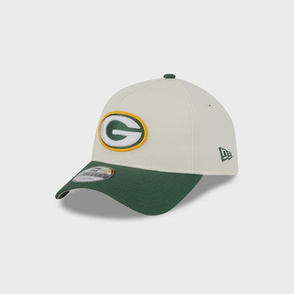 NEC-P64 (New era 940 A frame superbowl 2tone green bay packers snapback chrome white/official team colours/grey UV osfm) 52592670