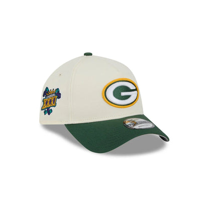 NEC-P64 (New era 940 A frame superbowl 2tone green bay packers snapback chrome white/official team colours/grey UV osfm) 52592670