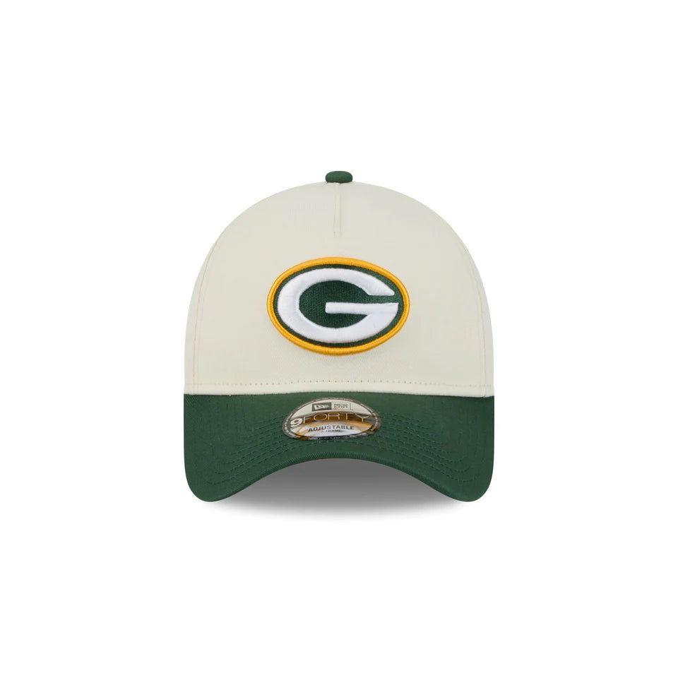 NEC-P64 (New era 940 A frame superbowl 2tone green bay packers snapback chrome white/official team colours/grey UV osfm) 52592670
