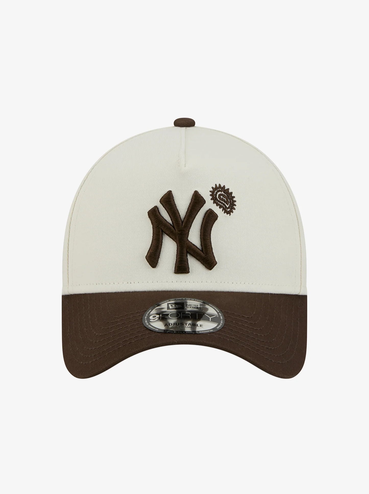 NEC-H67 (New era 940 A frame walnut paisley new york yankees snapback chrome white/cilantro green UV osfm) 92592670