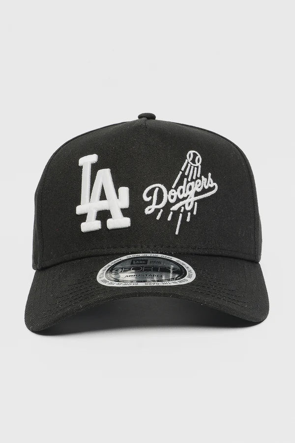 NEC-V68 (New era 940 A frame los angeles dodgers glow in the dark snapback black/black UV osfm) 102592890