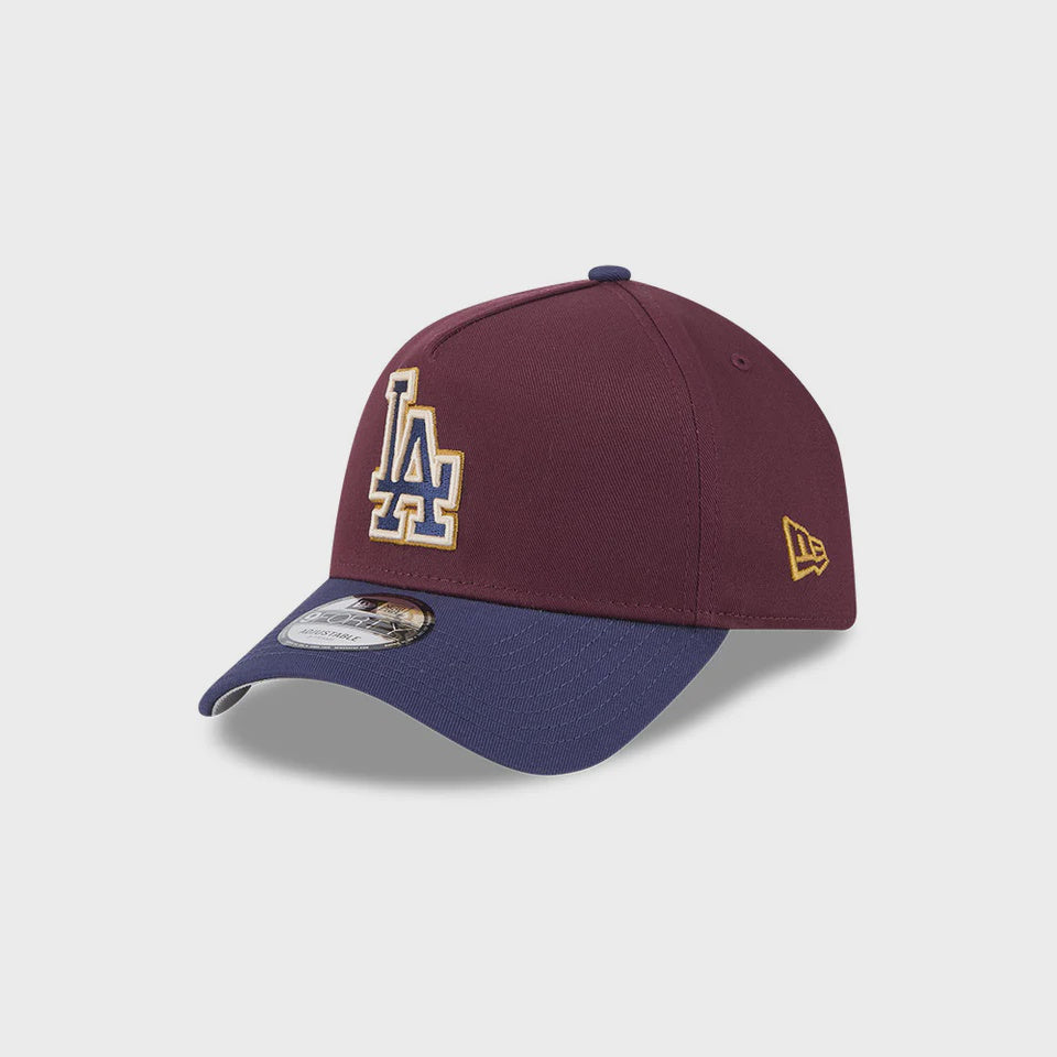 NEC-H70 (New era 940 A frame festive 2tone los angeles dodgers snapback maroon/grey UV osfm) 112592450