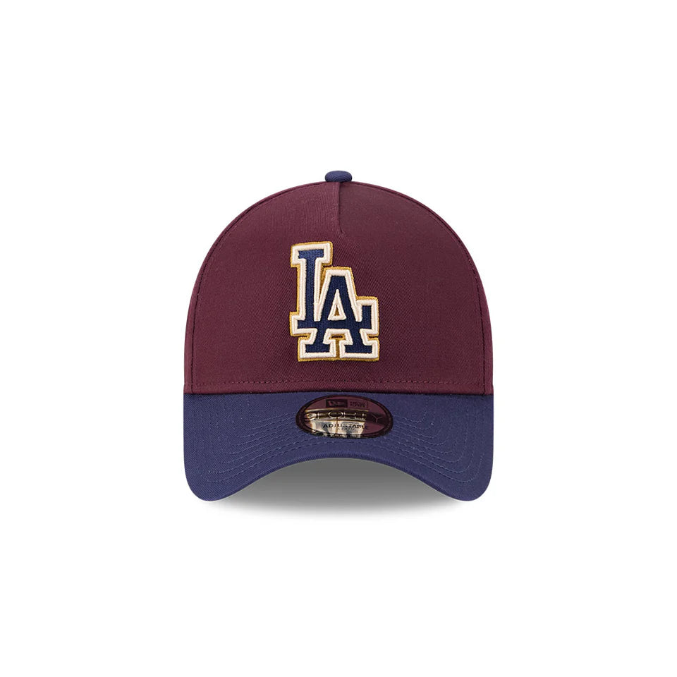 NEC-H70 (New era 940 A frame festive 2tone los angeles dodgers snapback maroon/grey UV osfm) 112592450