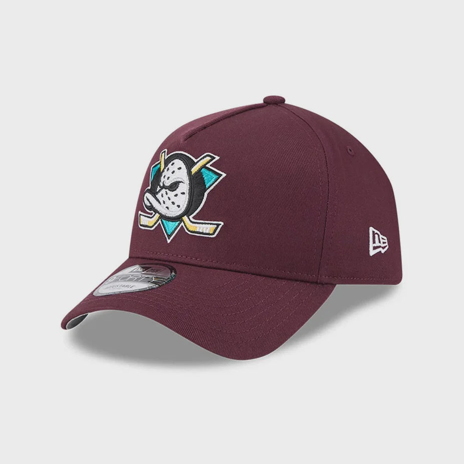 NEC-R69 (New era 940 A frame retro ducks anaheim ducks snapback maroon/grey UV osfm) 112592450