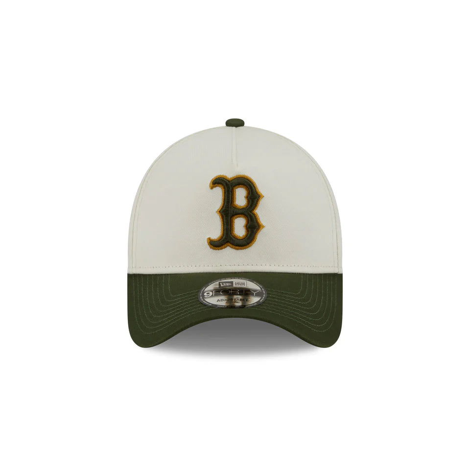 NEC-O72 (New era 940 A frame metallic boston redsox chrome snapback osfm) 32692670