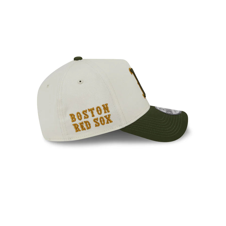 NEC-O72 (New era 940 A frame metallic boston redsox chrome snapback osfm) 32692670