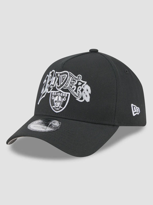 NEC-G73 (New era 940 A frame lifestyle trend pop multi letter las vegas raiders snapback black/grey UV osfm) 42692890