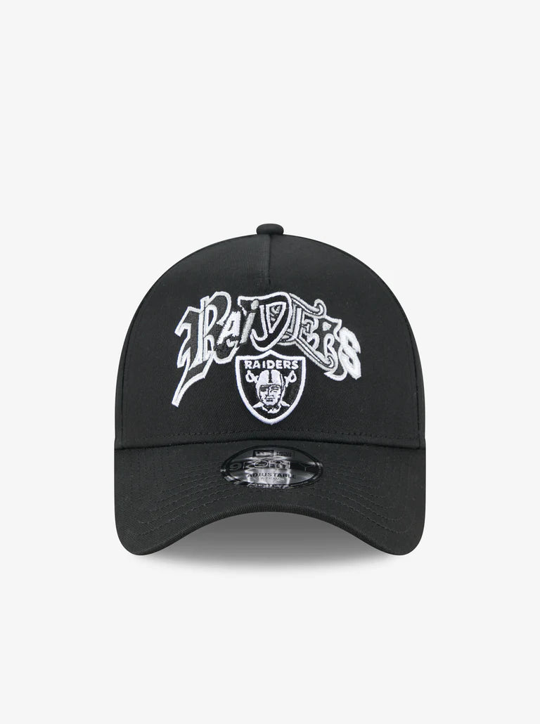 NEC-G73 (New era 940 A frame lifestyle trend pop multi letter las vegas raiders snapback black/grey UV osfm) 42692890