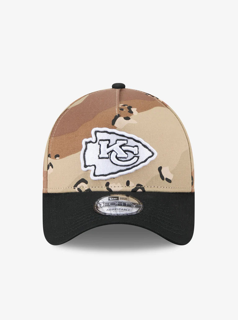 NEC-G74 (New era 940 A frame desert washed 2 tone kansas city chiefs desert camo/black snapback grey UV osfm) 62692890