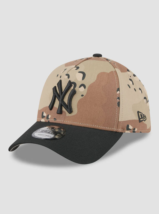 NEC-H74 (New era 940 A frame desert washed 2 tone new york yankees desert camo/black snapback grey UV osfm) 62692890