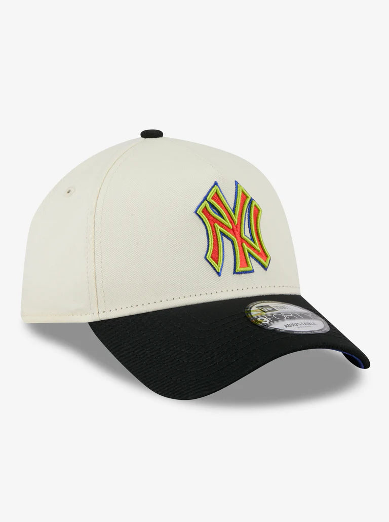 NEC-Z73 (New era 940 A frame new york yankees thermo 2 tone chrome white/black snapback royal UV osfm) 62692450