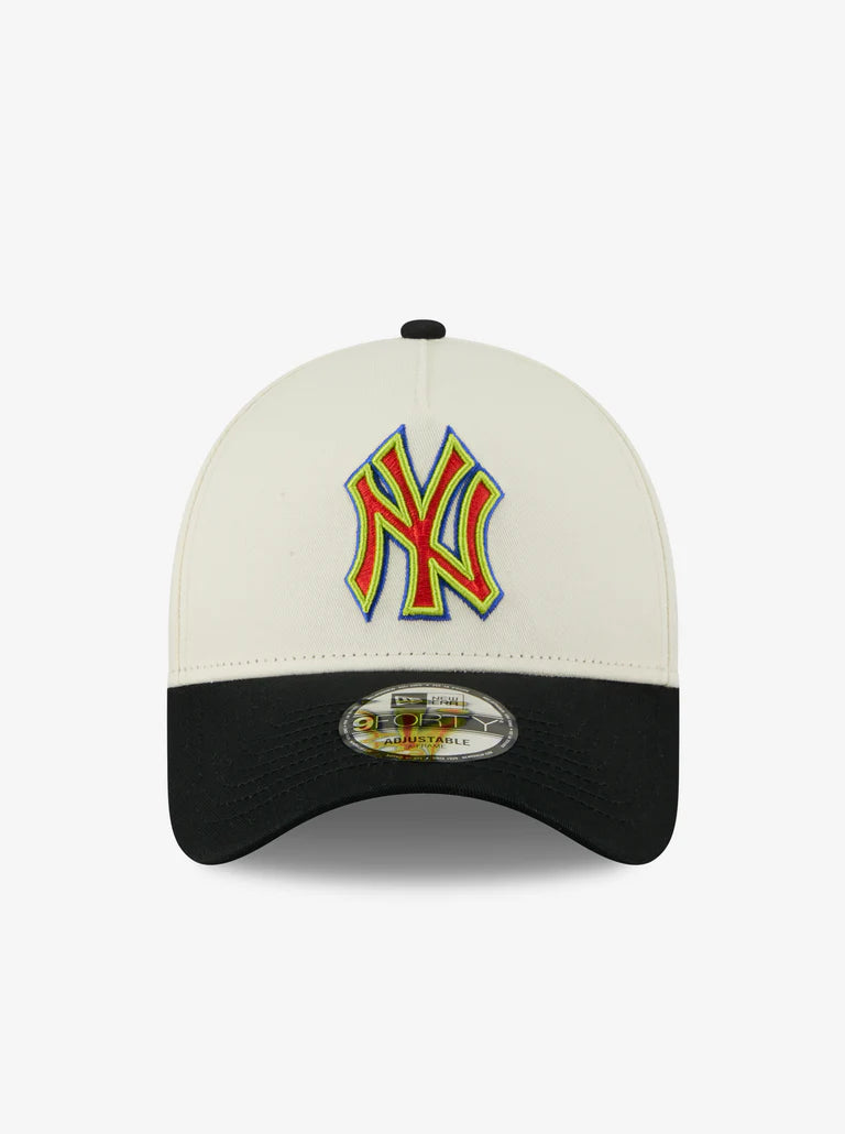 NEC-Z73 (New era 940 A frame new york yankees thermo 2 tone chrome white/black snapback royal UV osfm) 62692450