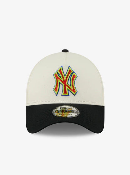 NEC-Z73 (New era 940 A frame new york yankees thermo 2 tone chrome white/black snapback royal UV osfm) 62692450