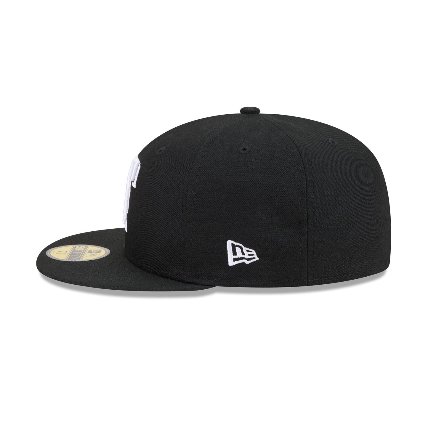 NEC-N74 (New era 5950 texas rangers fitted hat black/white) 82693750