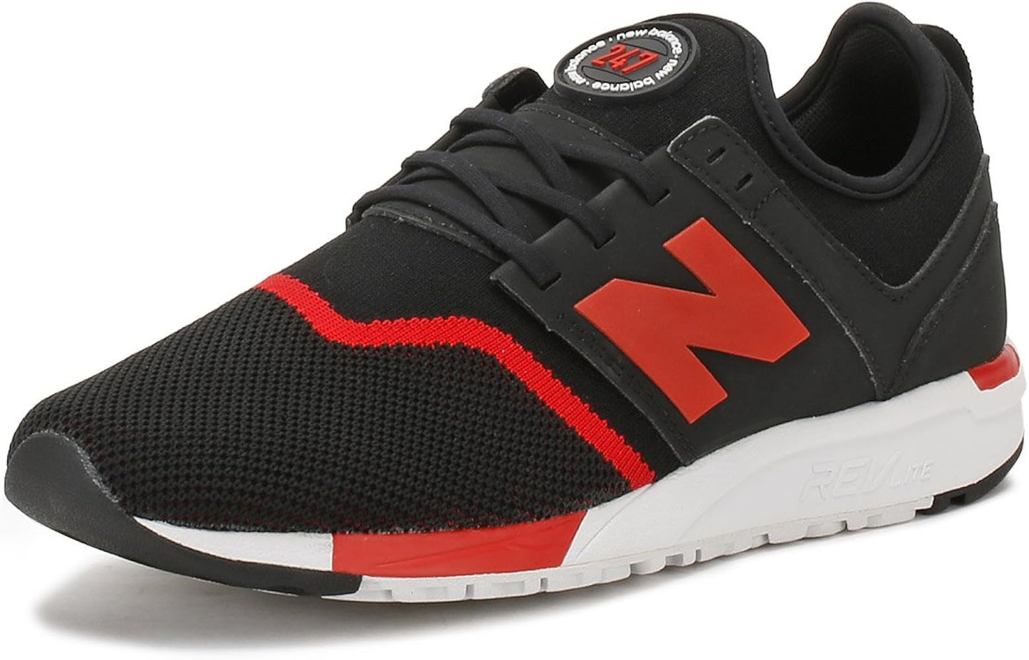 NB-S3 (NEW BALANACE SPORT KNIT BK/RD D WIDTH) 71798000