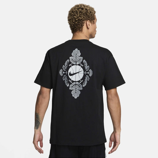 NA-Q46 (Nike mens max 90 basketball t-shirt black/white) 22592700